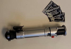 converted lightsaber with covertec clip from JediRobeAmerica